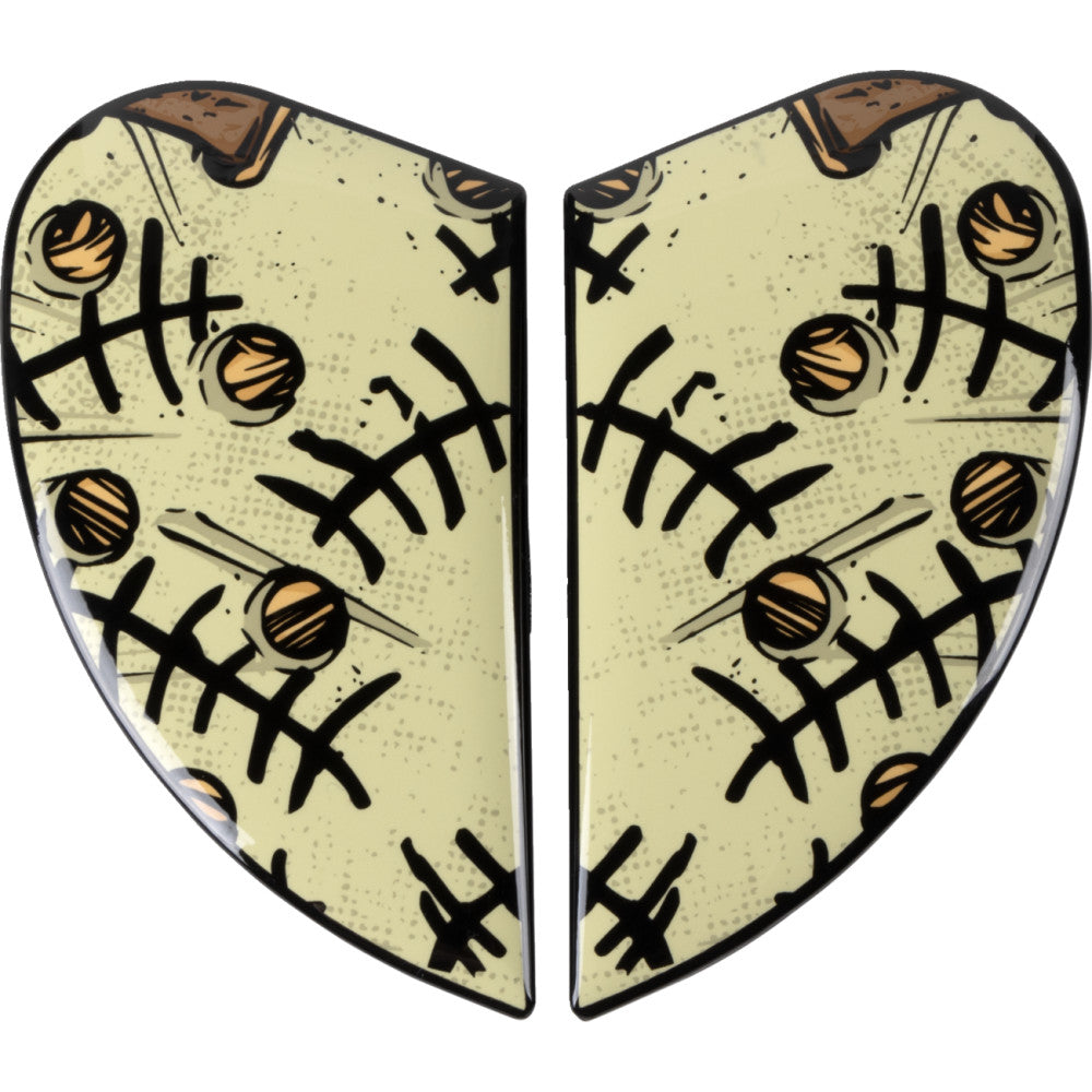 Icon Airframe Pro Helmet Side Plates - Topshelf Red