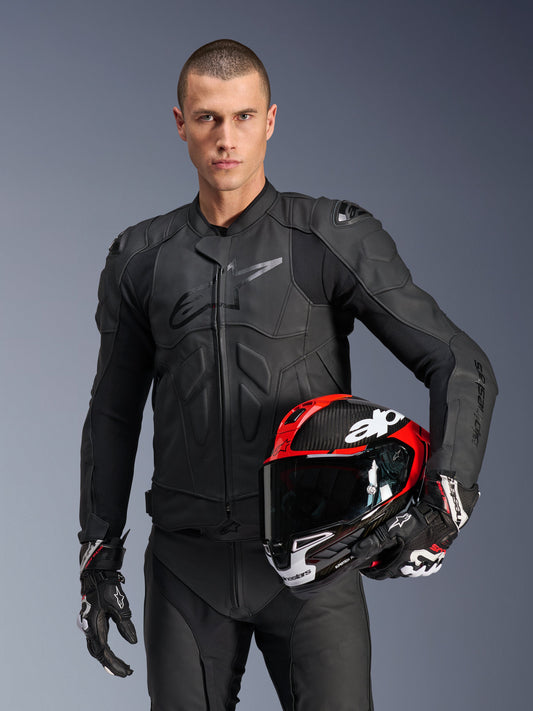 Alpinestars Dusk Leather Jacket - Black
