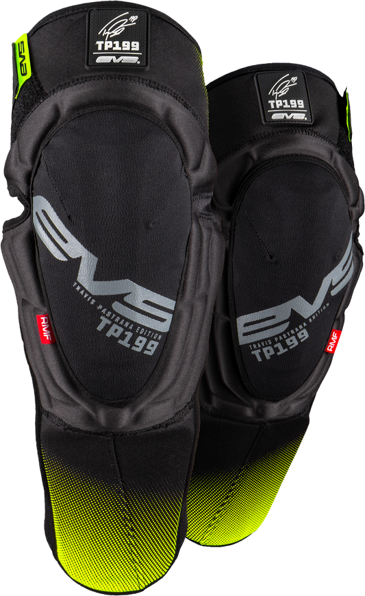 EVS Tp199 Knee Guards - Black/Hi-Vis-2