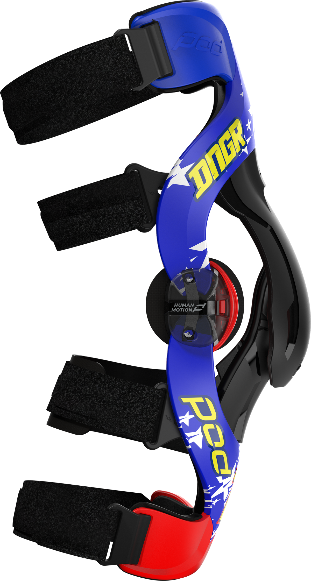 POD K4 V2.0 LE Knee Brace Danger Boy Deegan - Red/White/Blue