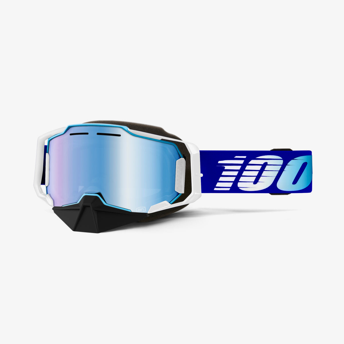 100% Armega Snowmobile Goggles Blue / Blue Mirror