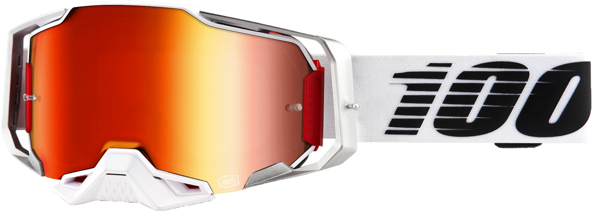 100% Armega Goggles Lightsaber / Mirror Red Lens