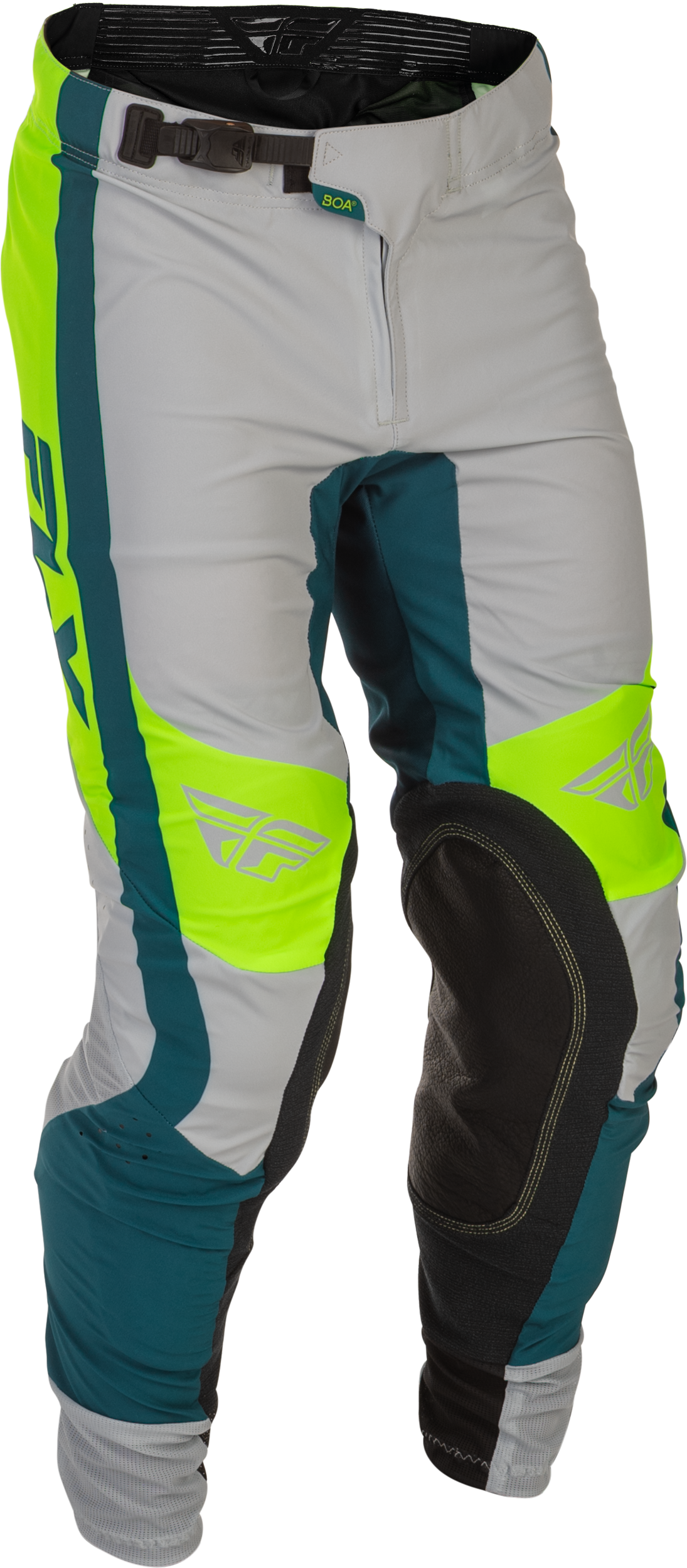 Fly Racing Youth Lite Pants - Grey/Lime/Teal