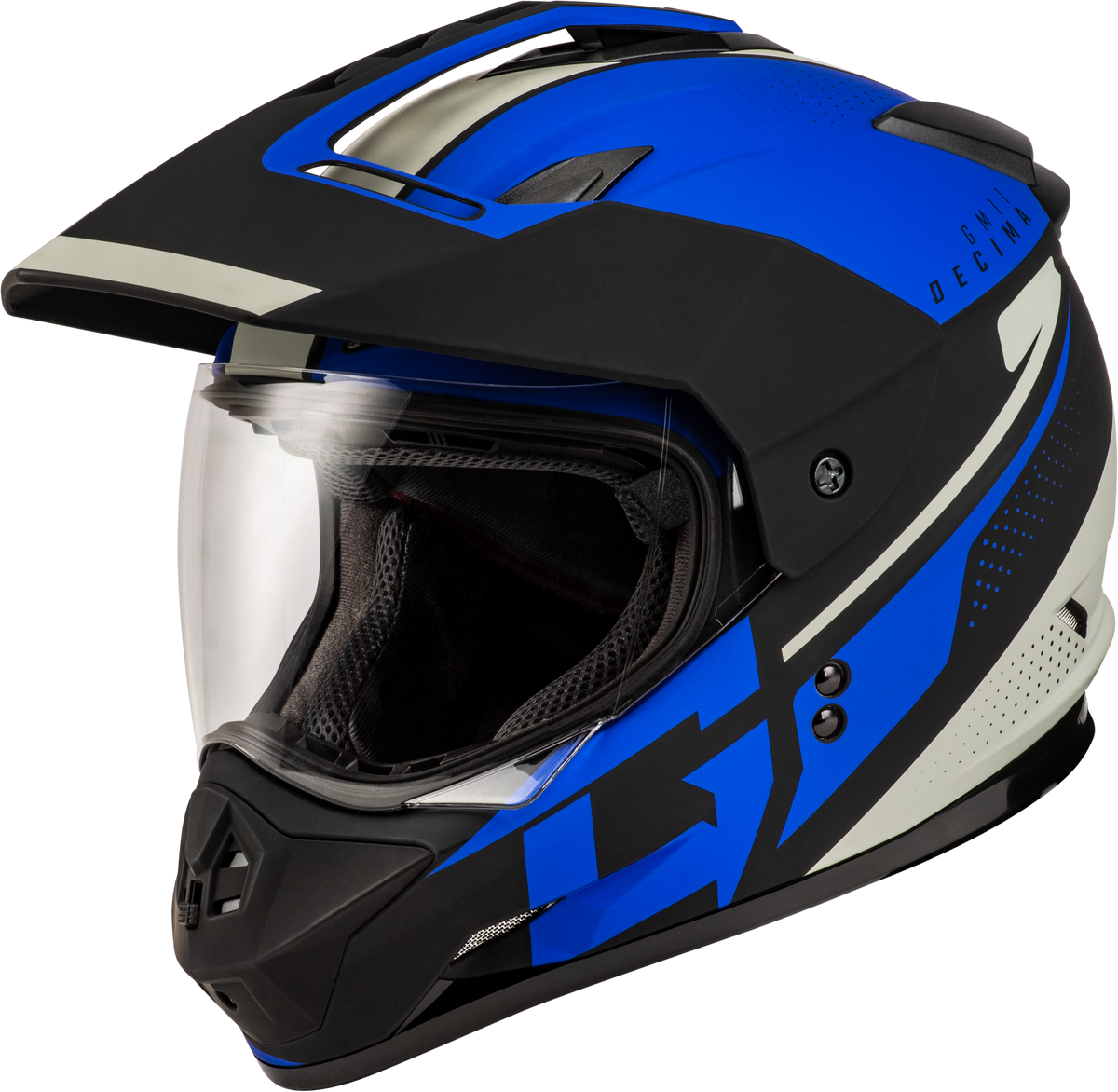 GMAX GM-11 Decima Helmet CLOSEOUT Matte Black/Blue