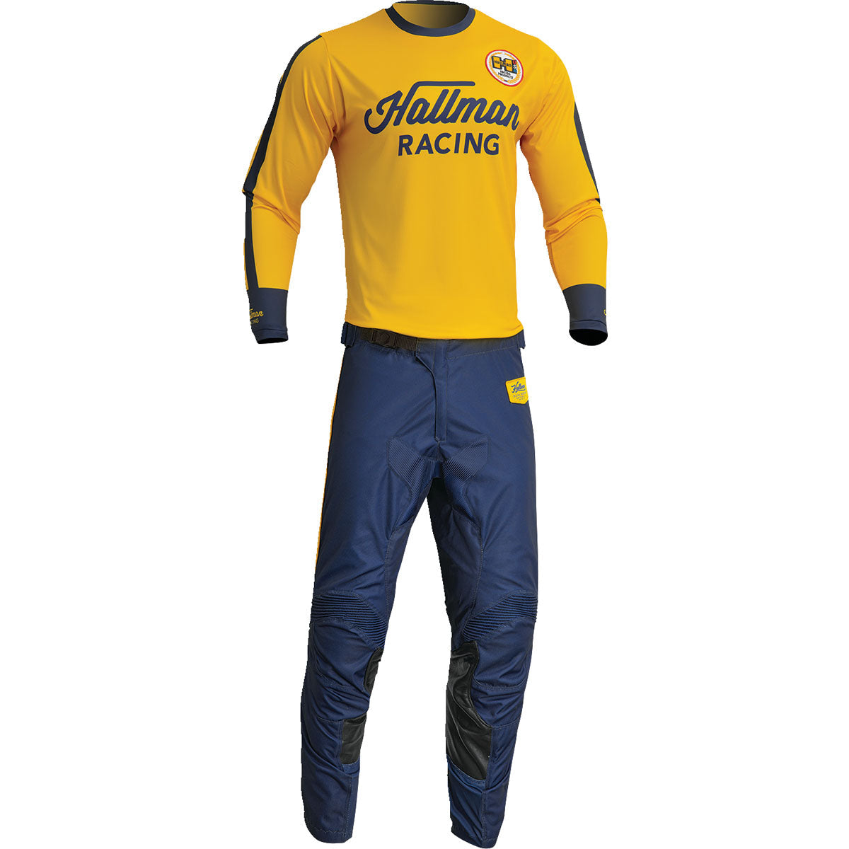 Thor Hallman Differ Roosted Gear Set / Jersey Pant combo - Lemon/Navy