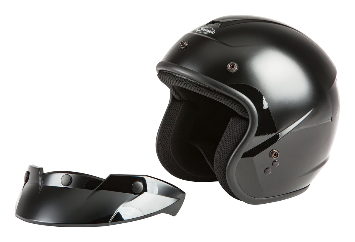 GMAX Youth OF-2Y Open Face Helmet Black