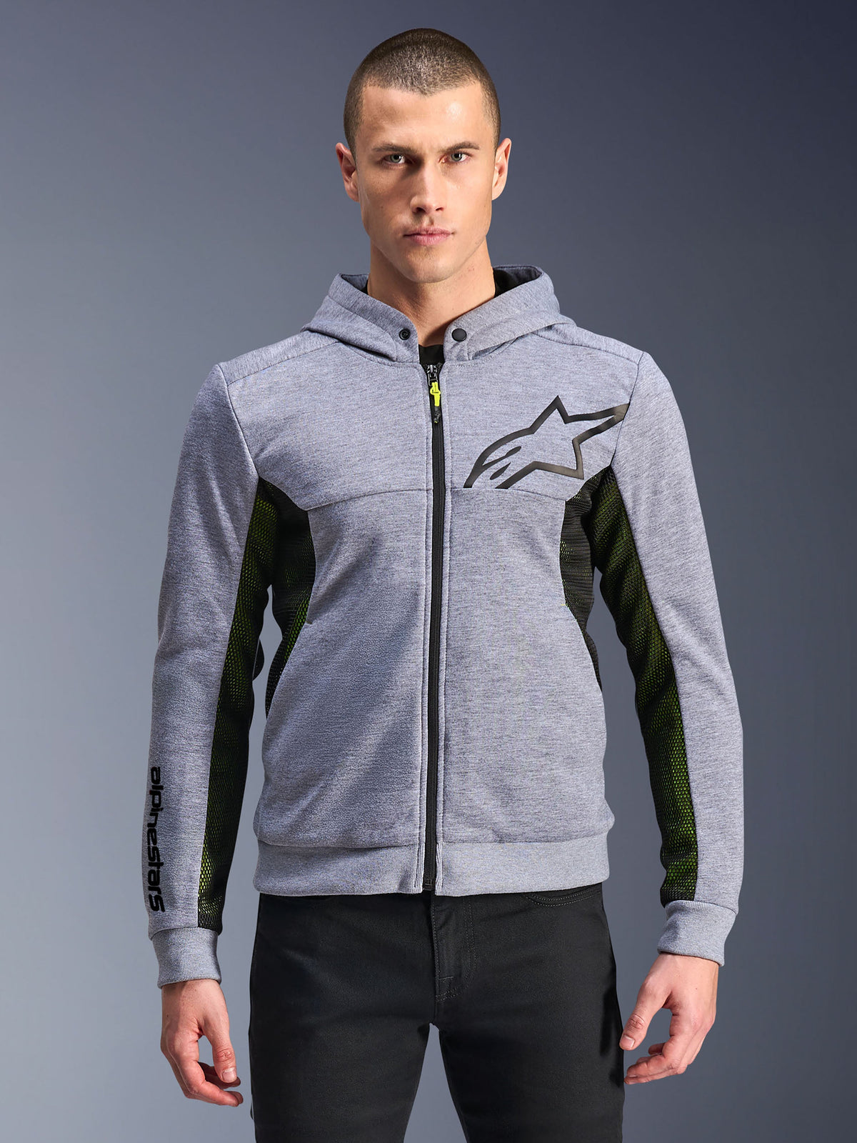 Alpinestars Chrome Air Sport Hoodie - Gray Heather/Black