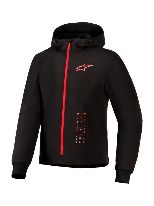 Alpinestars Radium Tech Hoodie - Black/Bright Red