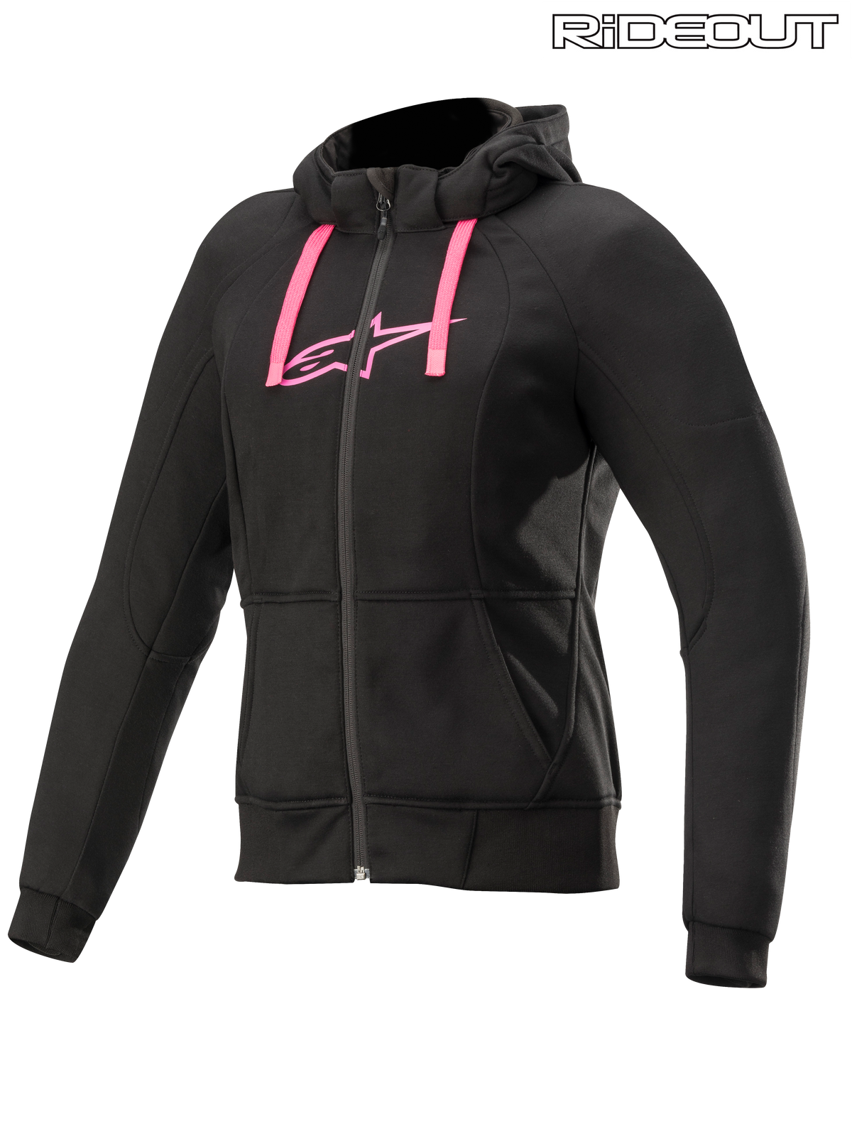 Alpinestars Womens Stella Chrome Sport Hoodie - Black/Fuchsia