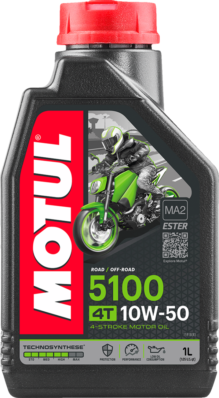 Motul 5100 4T Synthetic Blend Oil - 1 Liter - 1 Liter