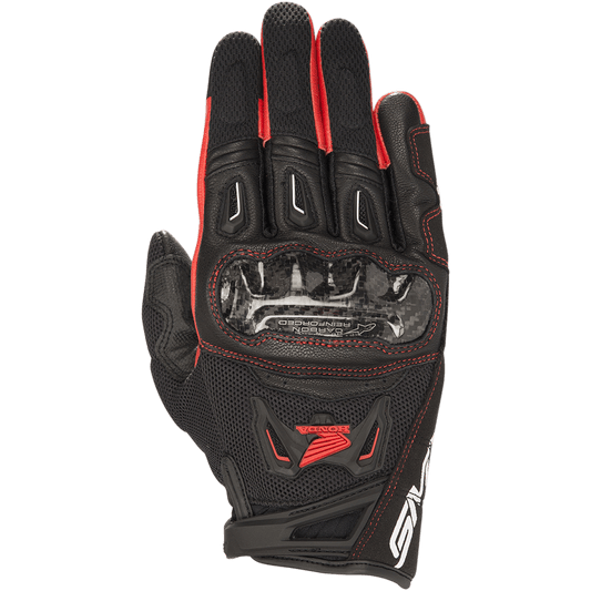 Alpinestars Honda SMX-2 Air Carbon V2 Gloves - Black/Red- Honda