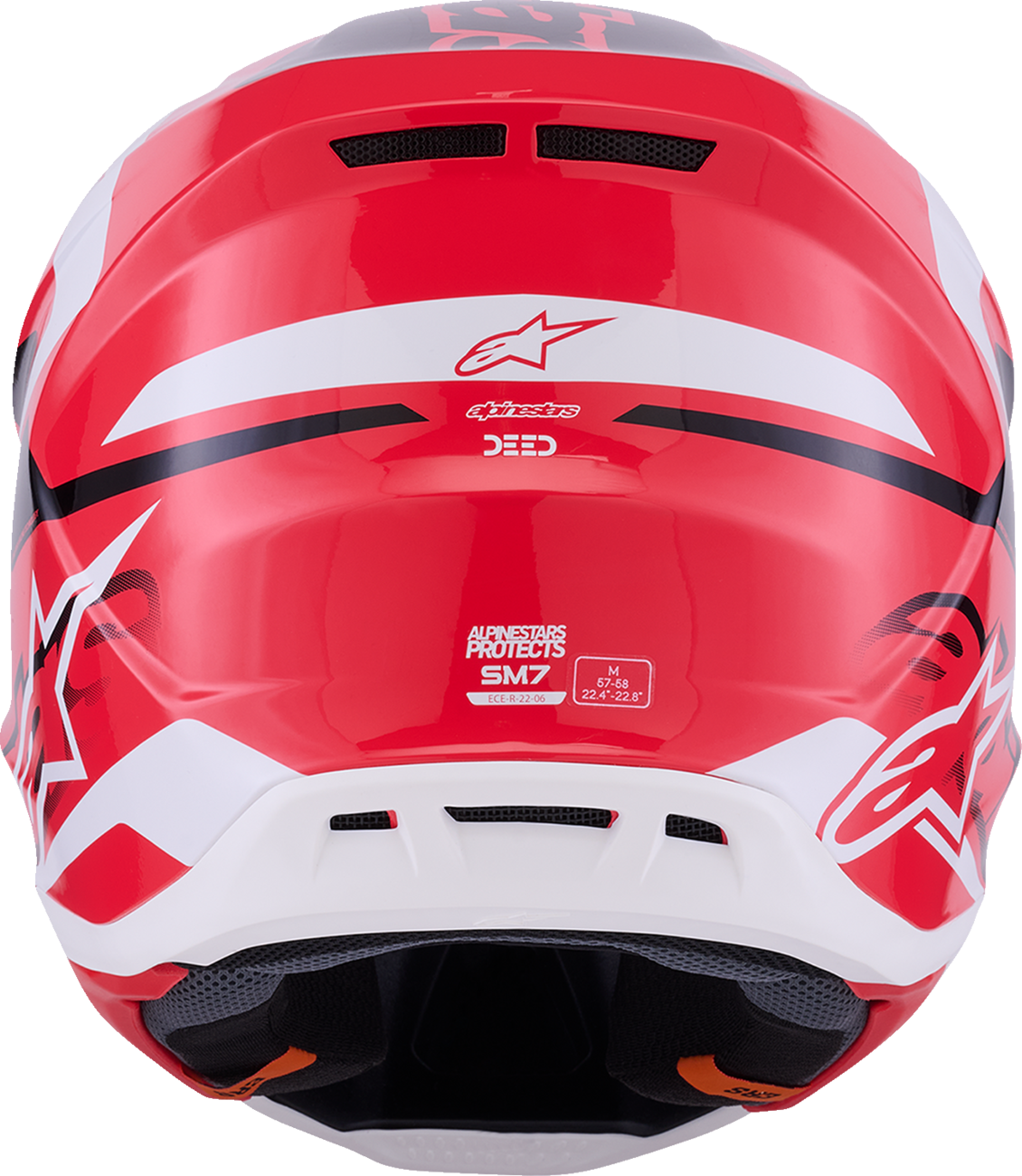 Alpinestars SM7 Deed Helmet Gloss Red/Black/White