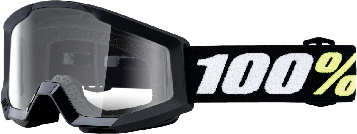 100% Strata Mini Goggles Black / Clear