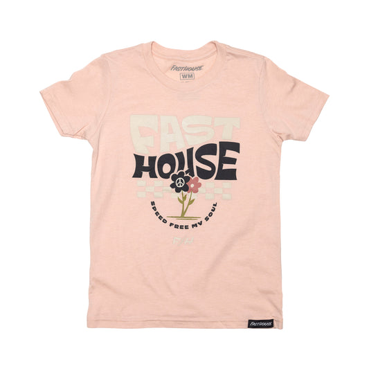 Fasthouse Flourish Tee -  Heather Peach