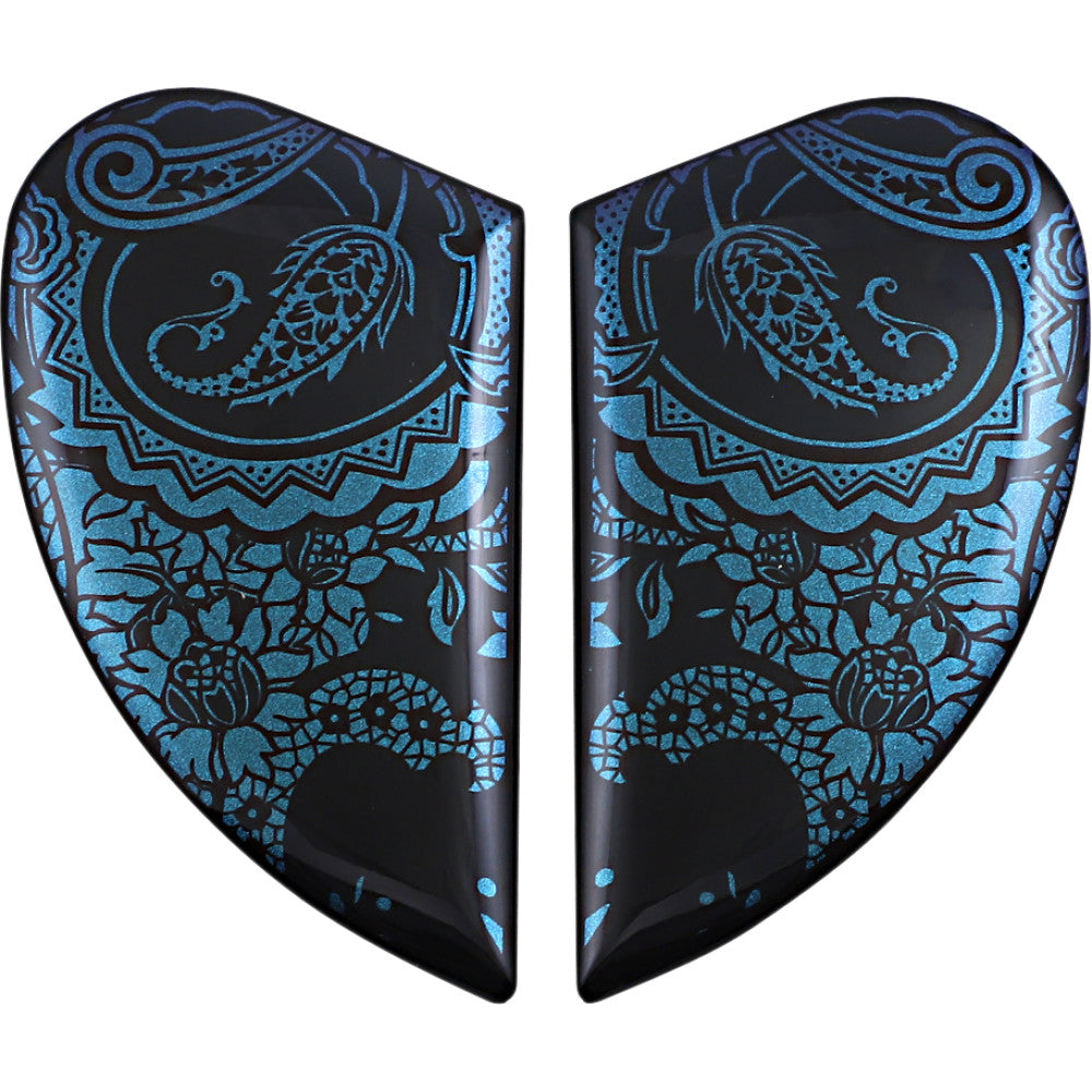 Icon Airform Helmet Side Plates - Chantilly Opal Blue