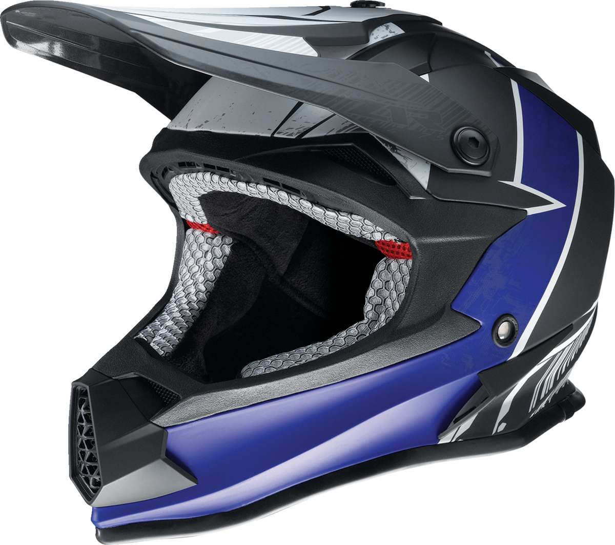 Z1R Youth F.I. Fractal Helmet - Matte Black/Blue