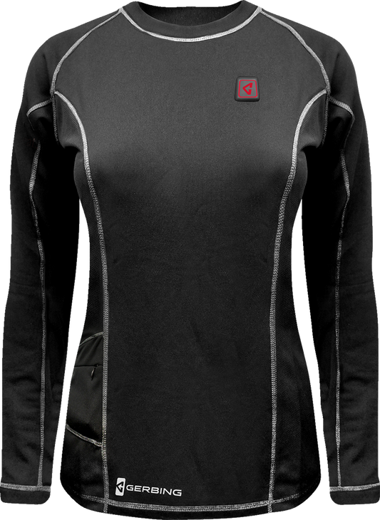 Gerbing Womens 7V Heated Base Layer Shirt - Black