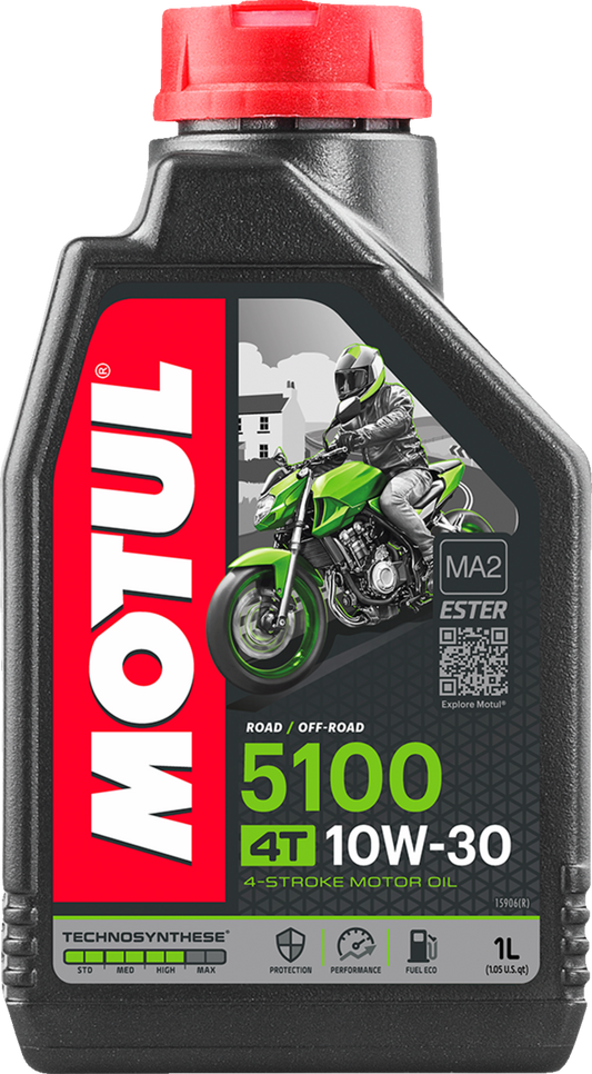 Motul 5100 4T Synthetic Blend Oil - 1 Liter - 1 Liter