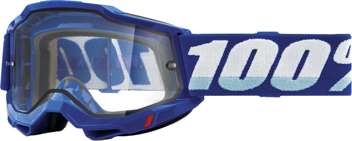 100% Accuri 2 Enduro Moto Goggles CLOSEOUT Blue / Clear Lens