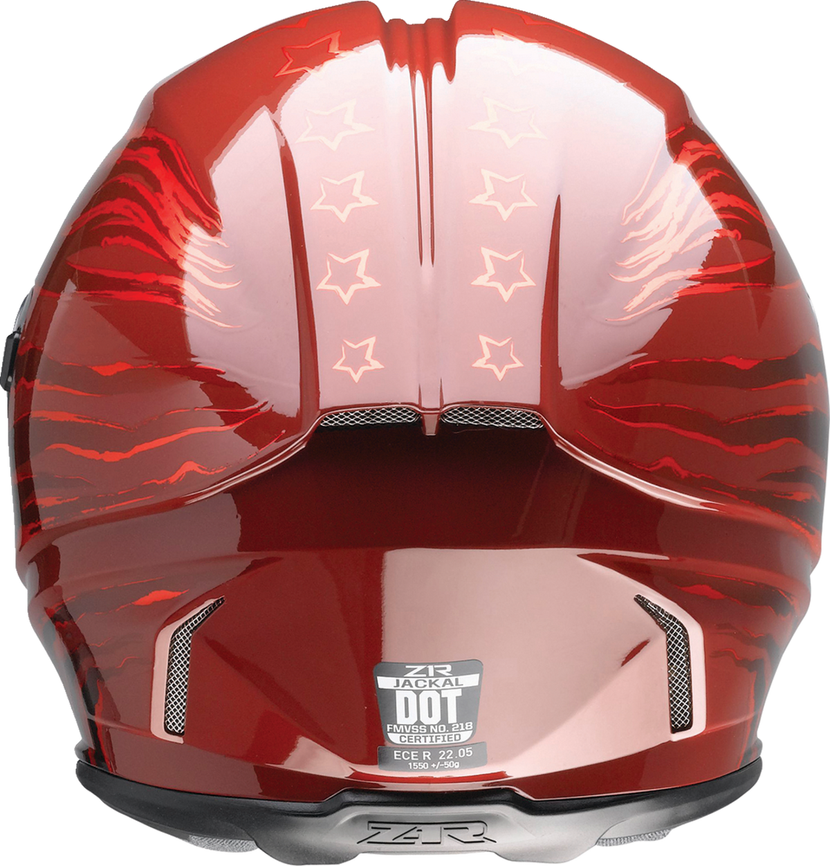 Z1R Jackal Patriot Helmet - Red
