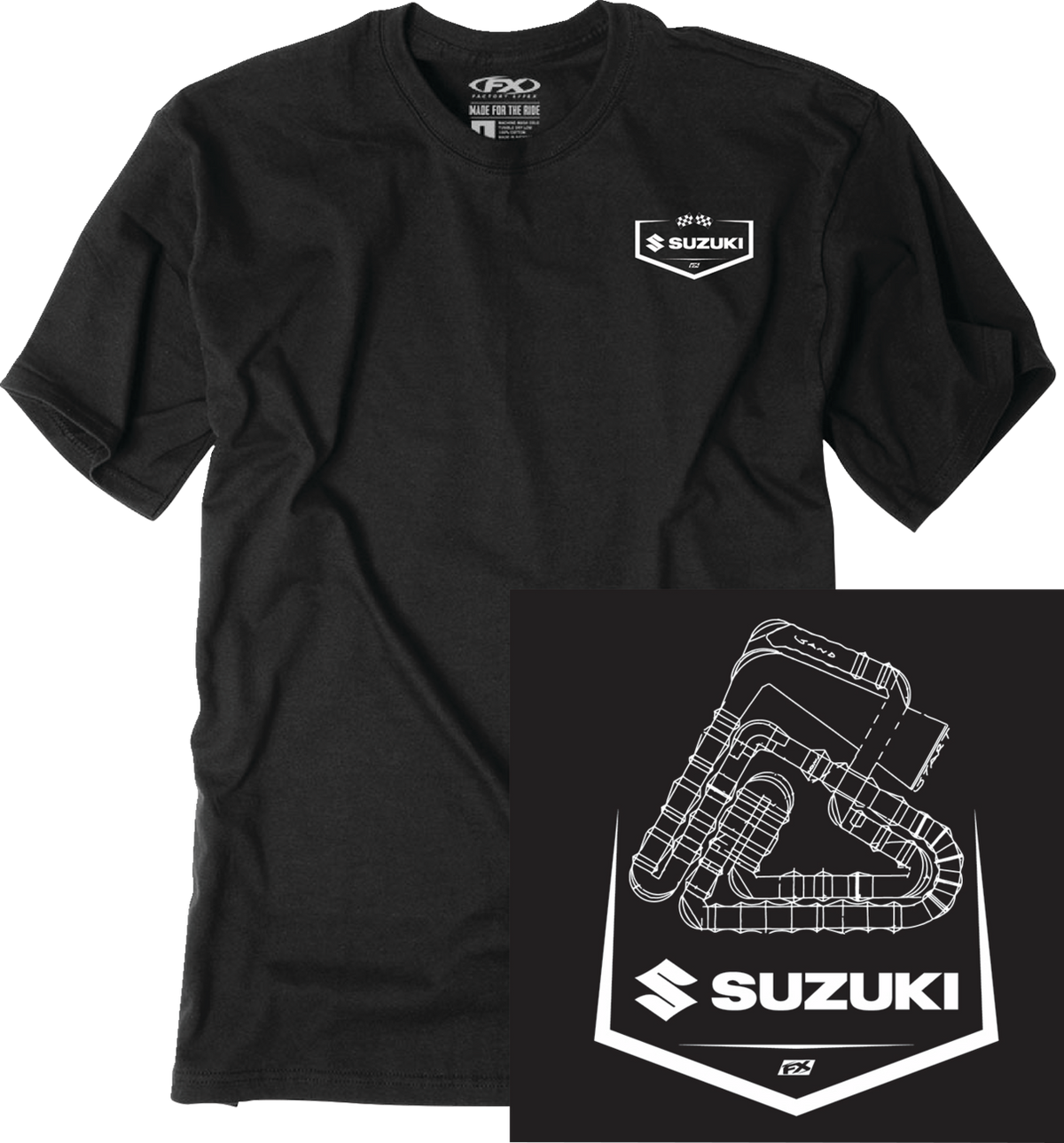 Facotry Effex Suzuki Track T-Shirt - Black