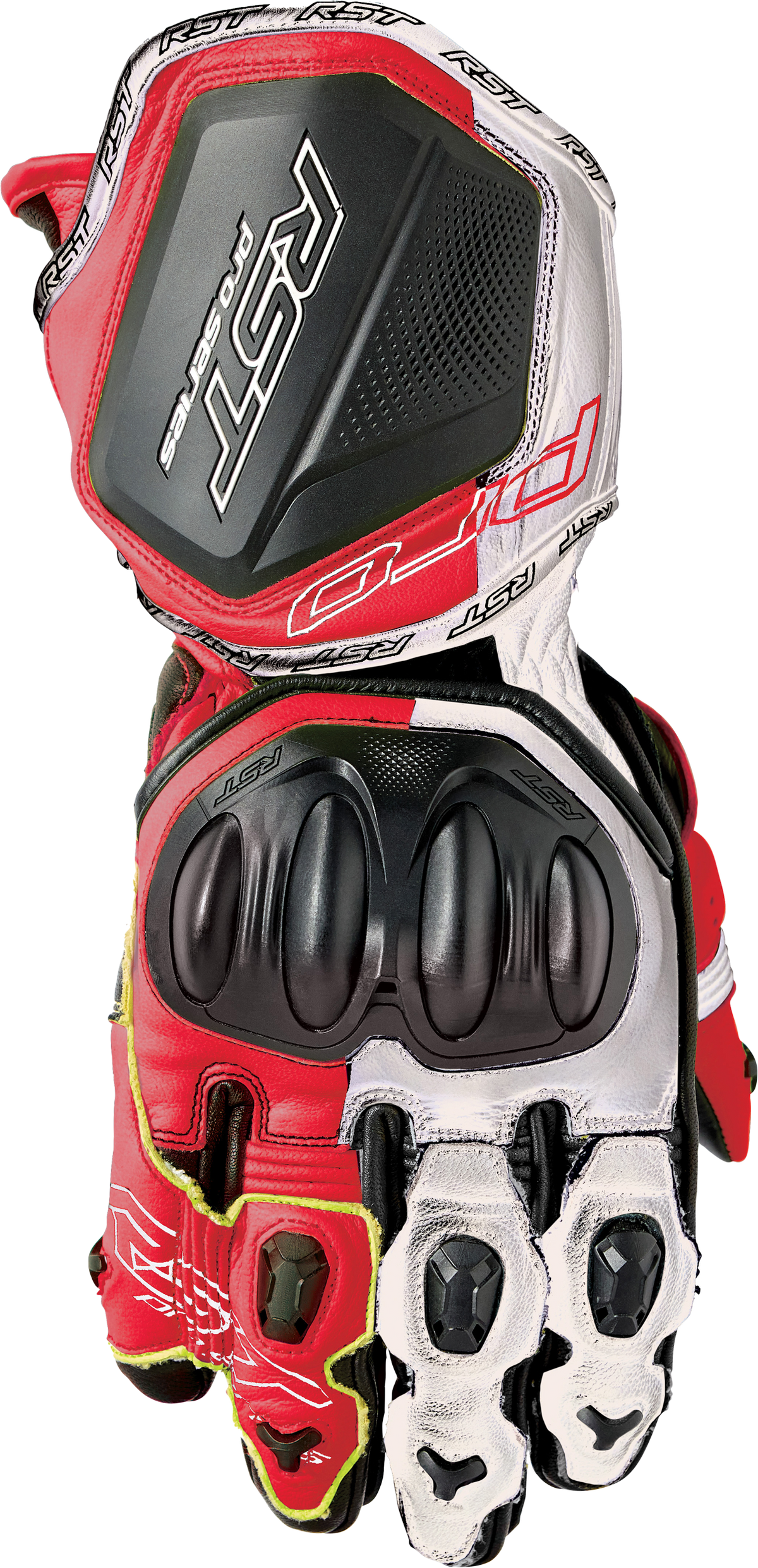 RST Pro Series Gp D30 Gloves Black/Fluorescent Red