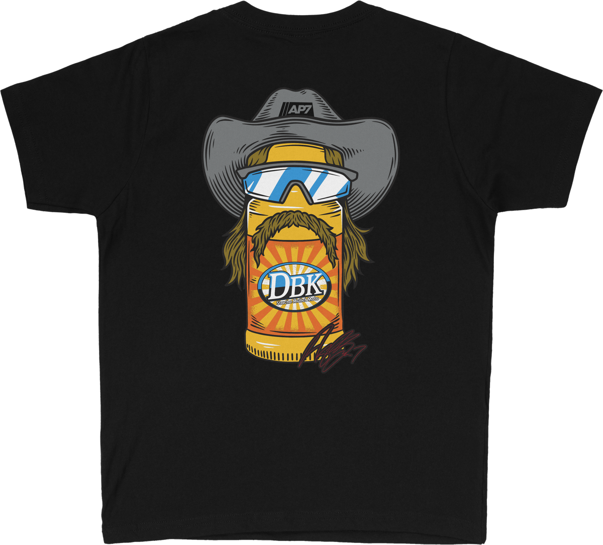 DBK Stache Mullet Moto Youth Tee