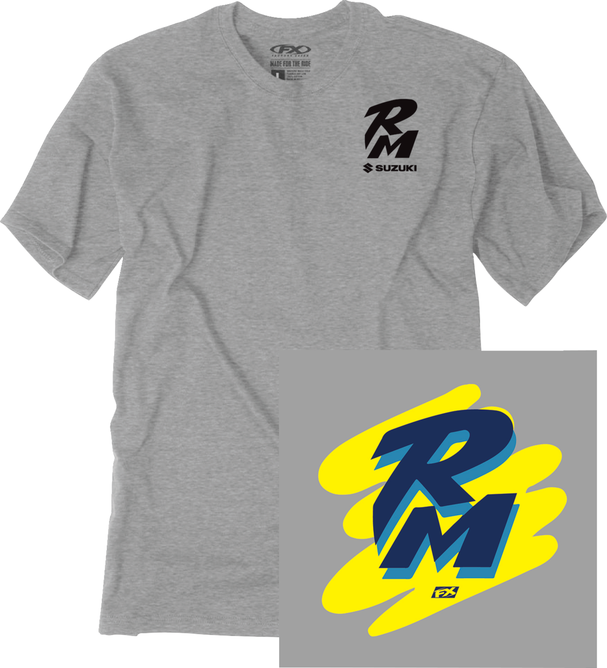 Facotry Effex Suzuki Retro RM T-Shirt - Heather Gray