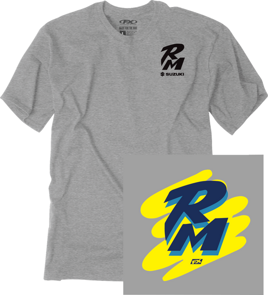 Facotry Effex Suzuki Retro RM T-Shirt - Heather Gray