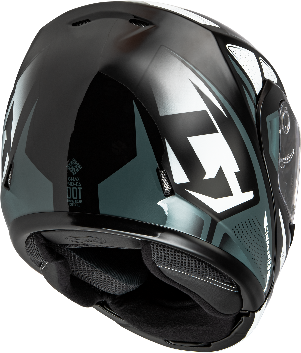 GMAX MD-04 Sector Helmet Black/Silver