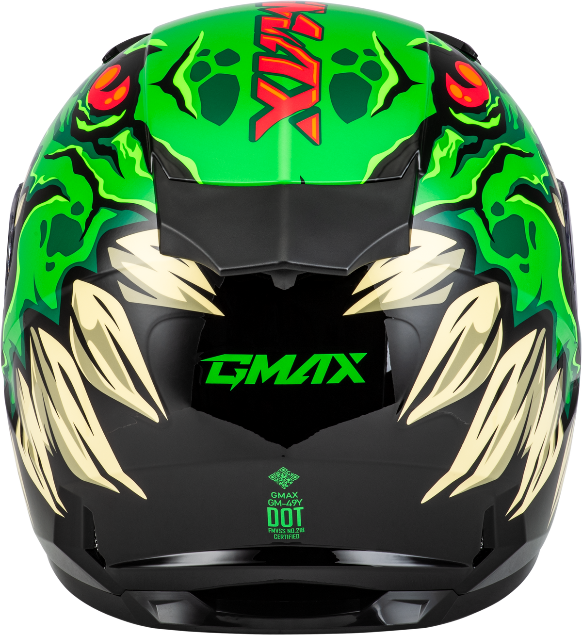 GMAX Youth GM-49Y Drax Snow Helmet Green