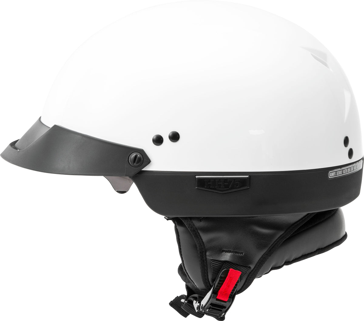 GMAX HH-75 Half Helmet White