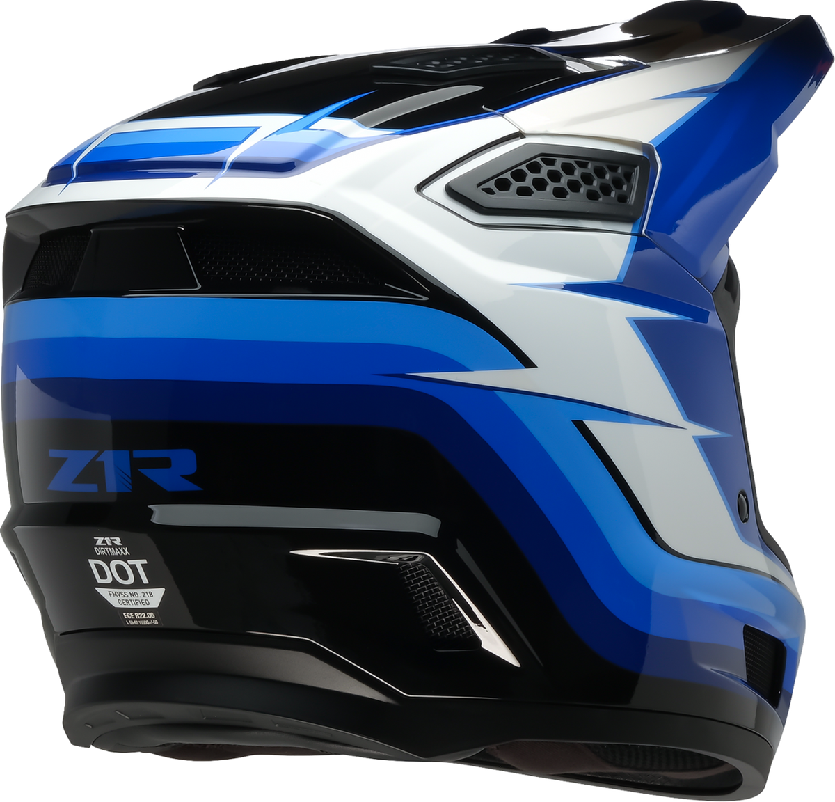 Z1R Dirt Maxx Vortex Helmet - Blue/White