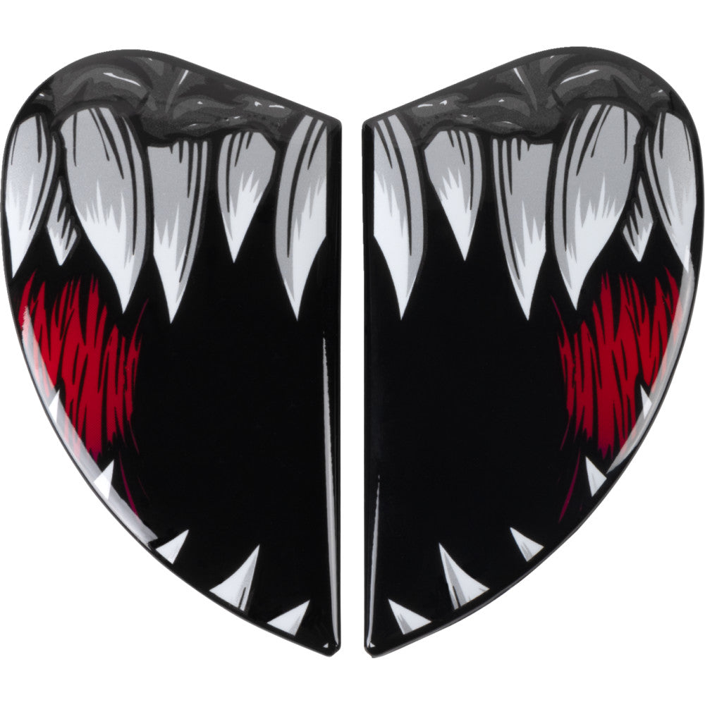 Icon Airform Helmet Side Plates - Kryola Kreep Silver