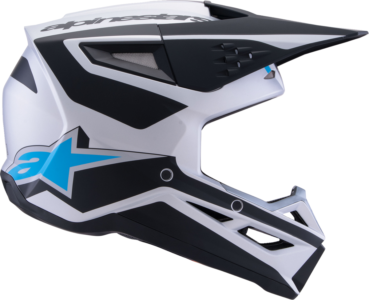 Alpinestars SM3 Heat Helmet Matte Silver/Blue/Black