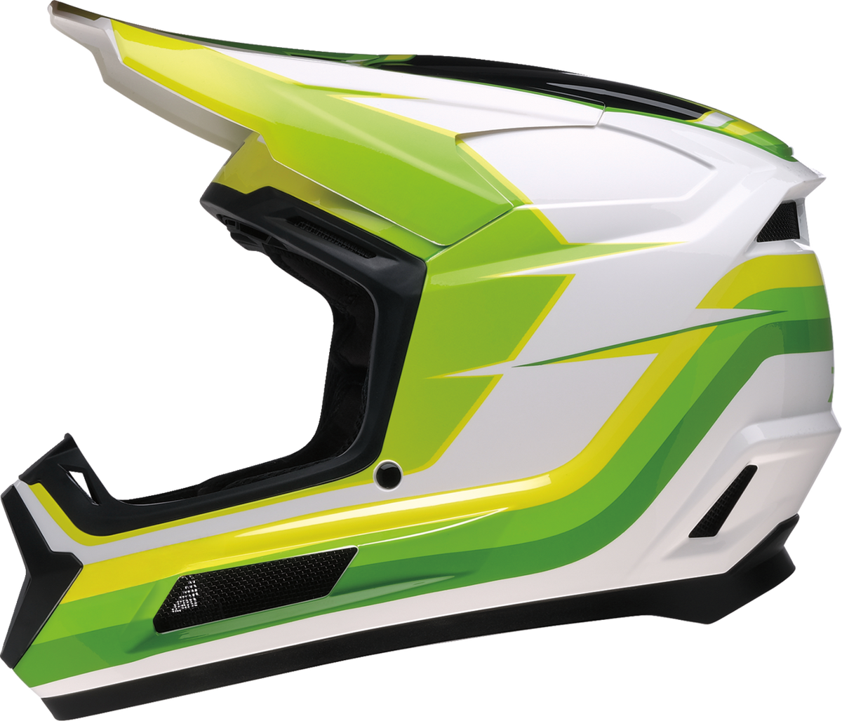Z1R Youth Dirt Maxx Vortex Helmet - White/Green