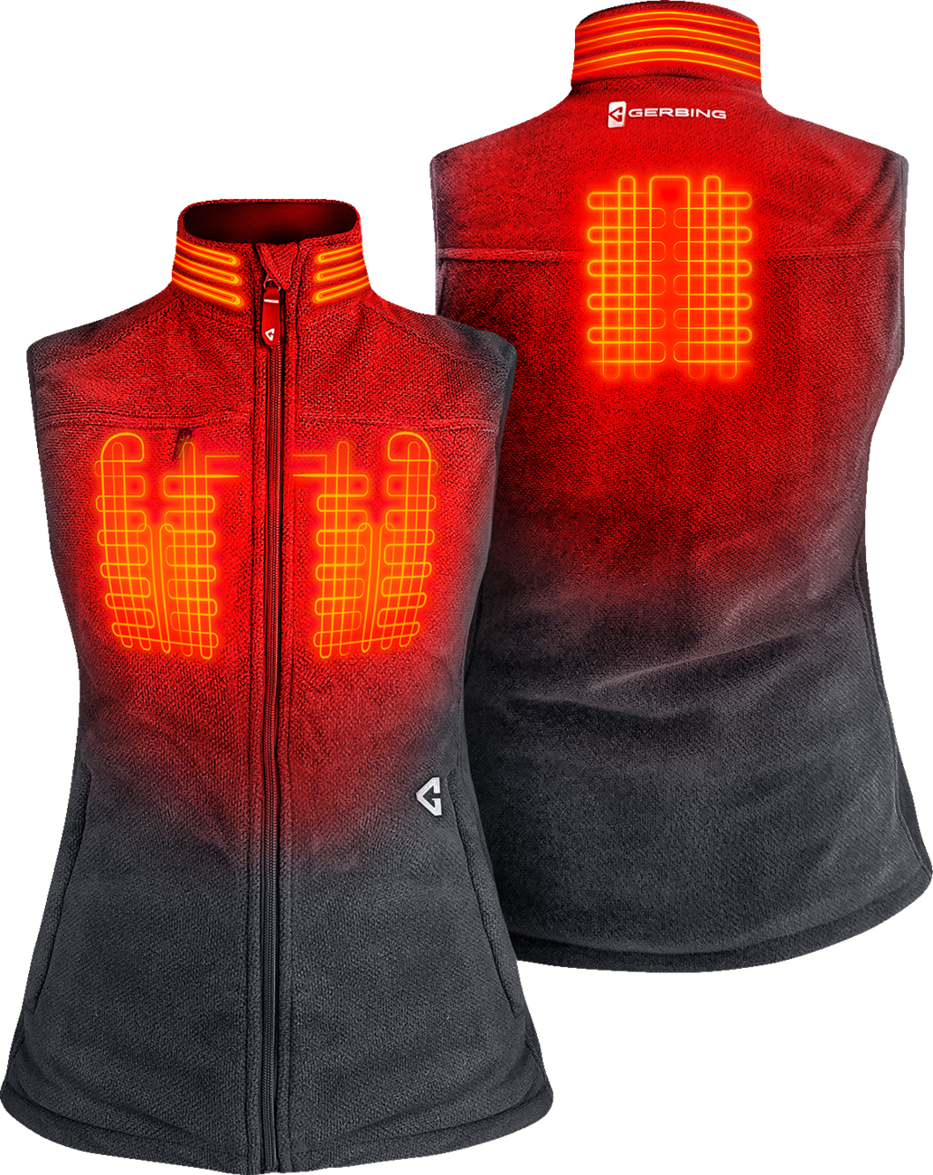 Womens 7V Thermite Heated Fleece Vest 2.0 - Gray
