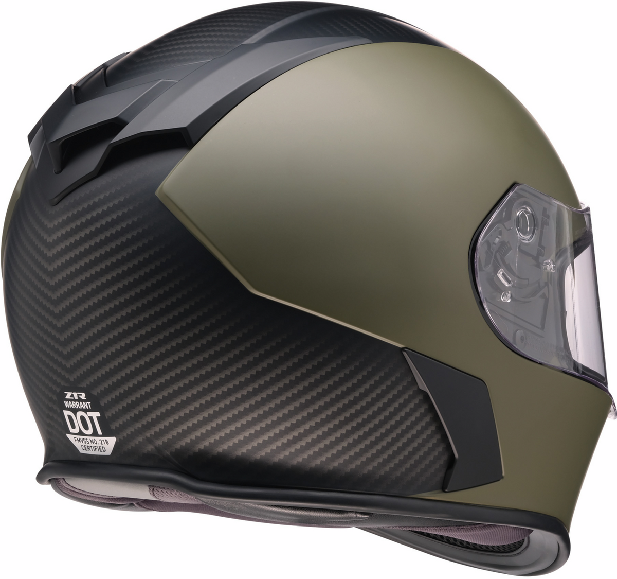Z1R Warrant Carbon Helmet - Green