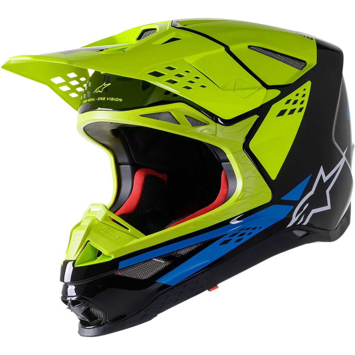 Alpinestars Supertech M8 Factory MIPS Helmet (CLOSEOUT) - Yellow/Blue
