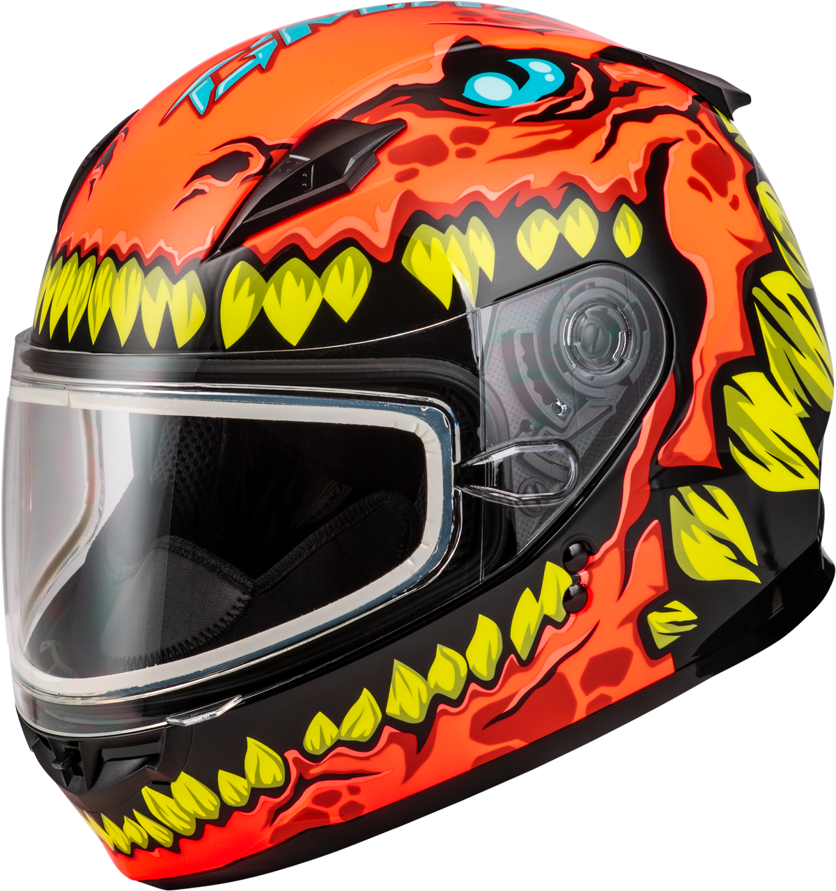 GMAX Youth GM-49Y Drax Snow Helmet Orange