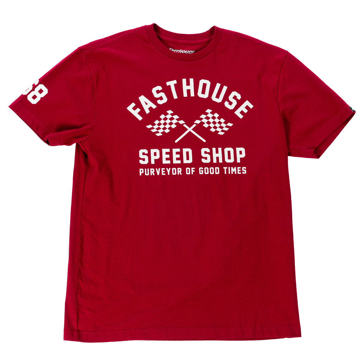 Fasthouse Youth  Crossroad Tee - Cardinal