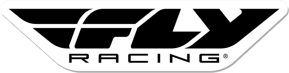 Fly Racing Sticker Die Cut Laminated