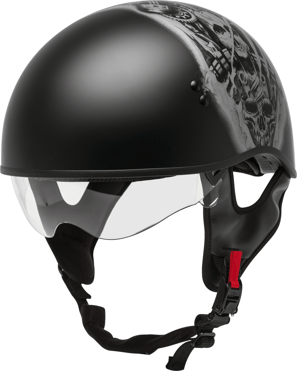 GMAX HH-65 Naked Tormentor Helmet Matte Black/Silver
