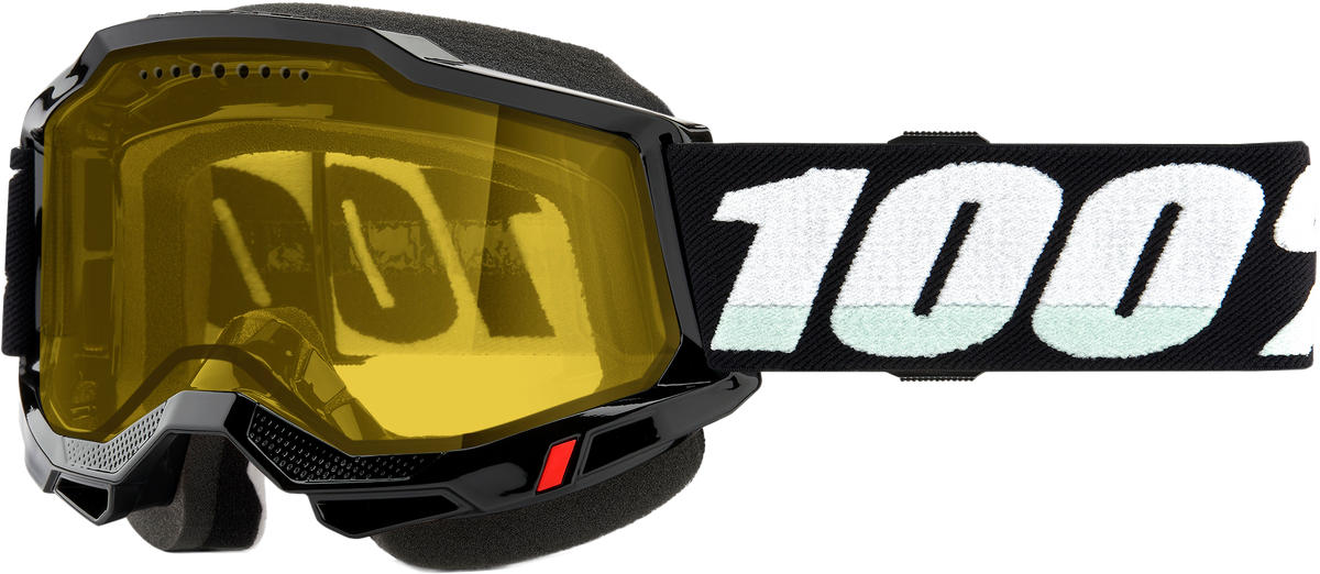 100% Accuri 2 Snowmobile Goggles Black / Yellow