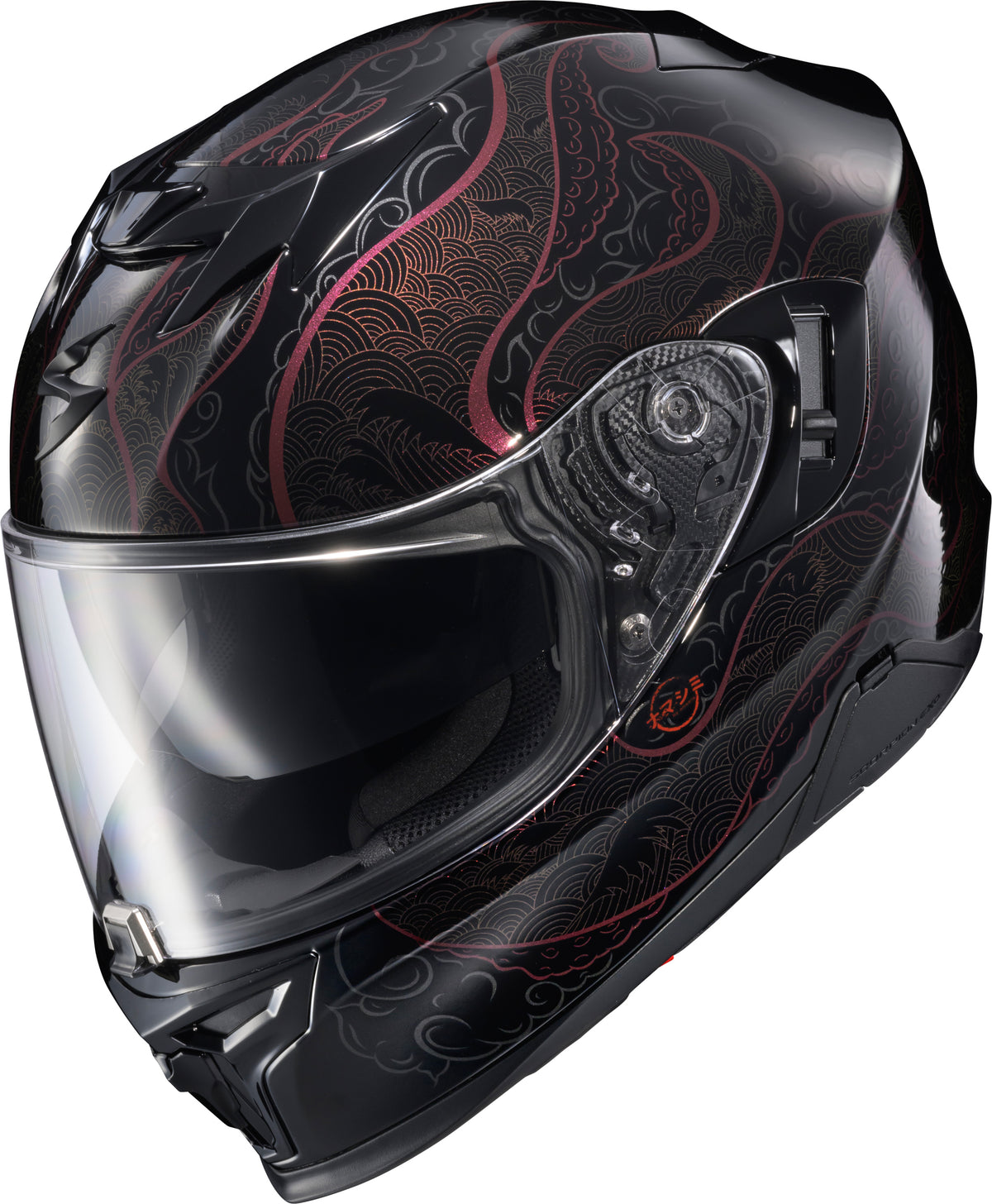 Scorpion EXO-T520 Nama-Shimi Helmet - Black/Chameleon
