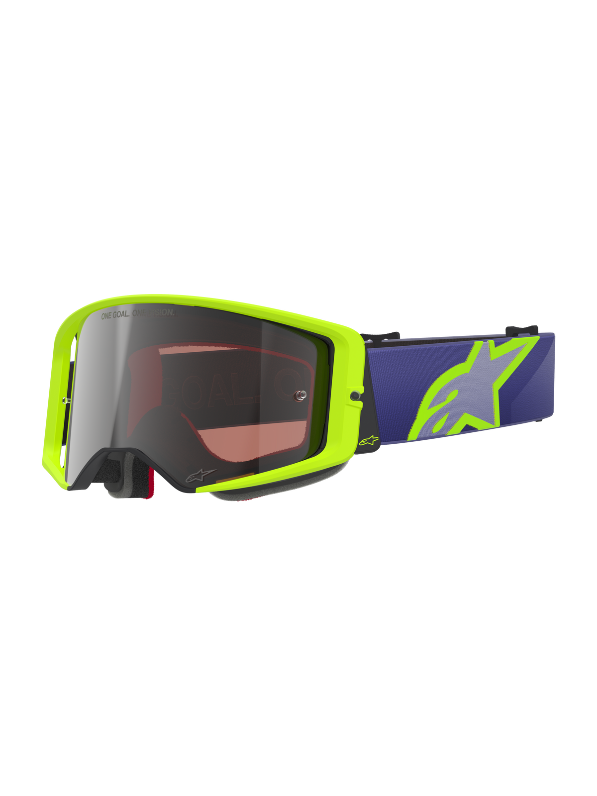 Alpinestars Supertech Vision Corp Goggles - Purple/Yellow Fluo/Mirror Silver