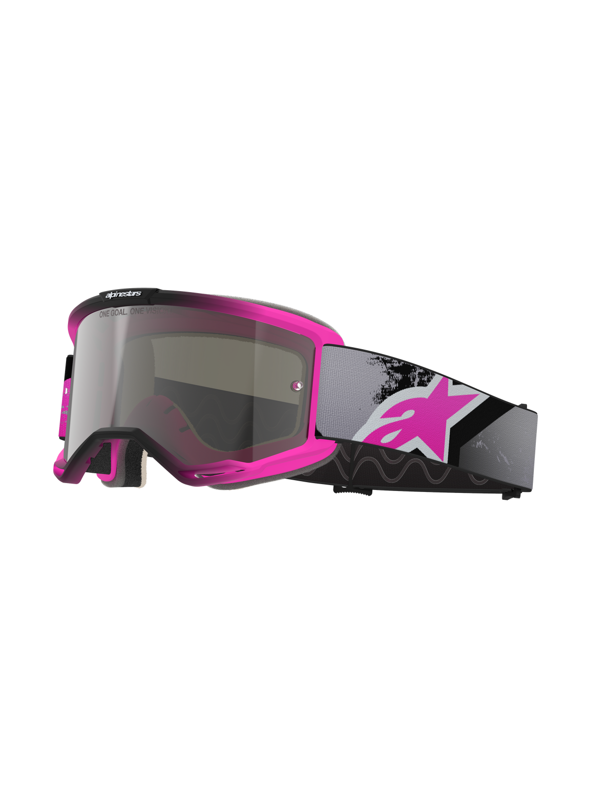 Alpinestars Vision 5 Lahnd Goggles - Iron/Pink Fluo/Mirror Silver