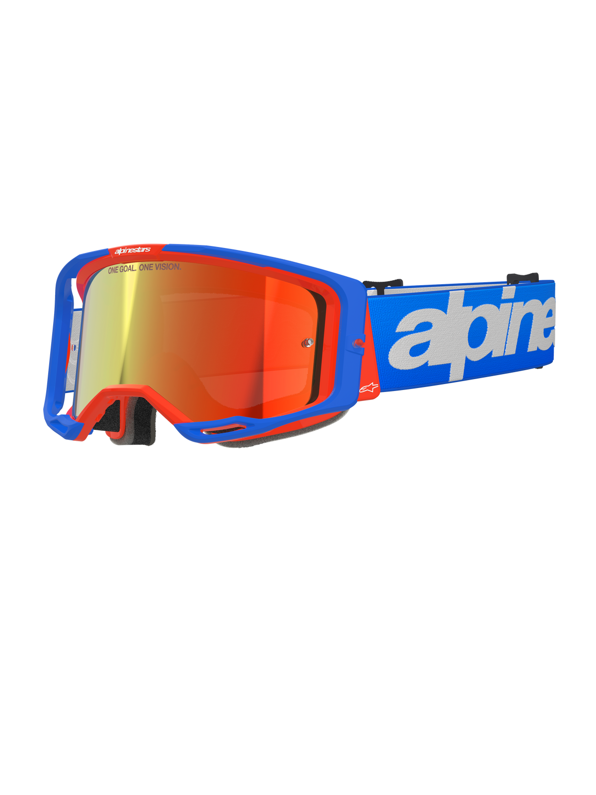 Alpinestars Vision 8 Wordmark Goggles - Blue/Orange