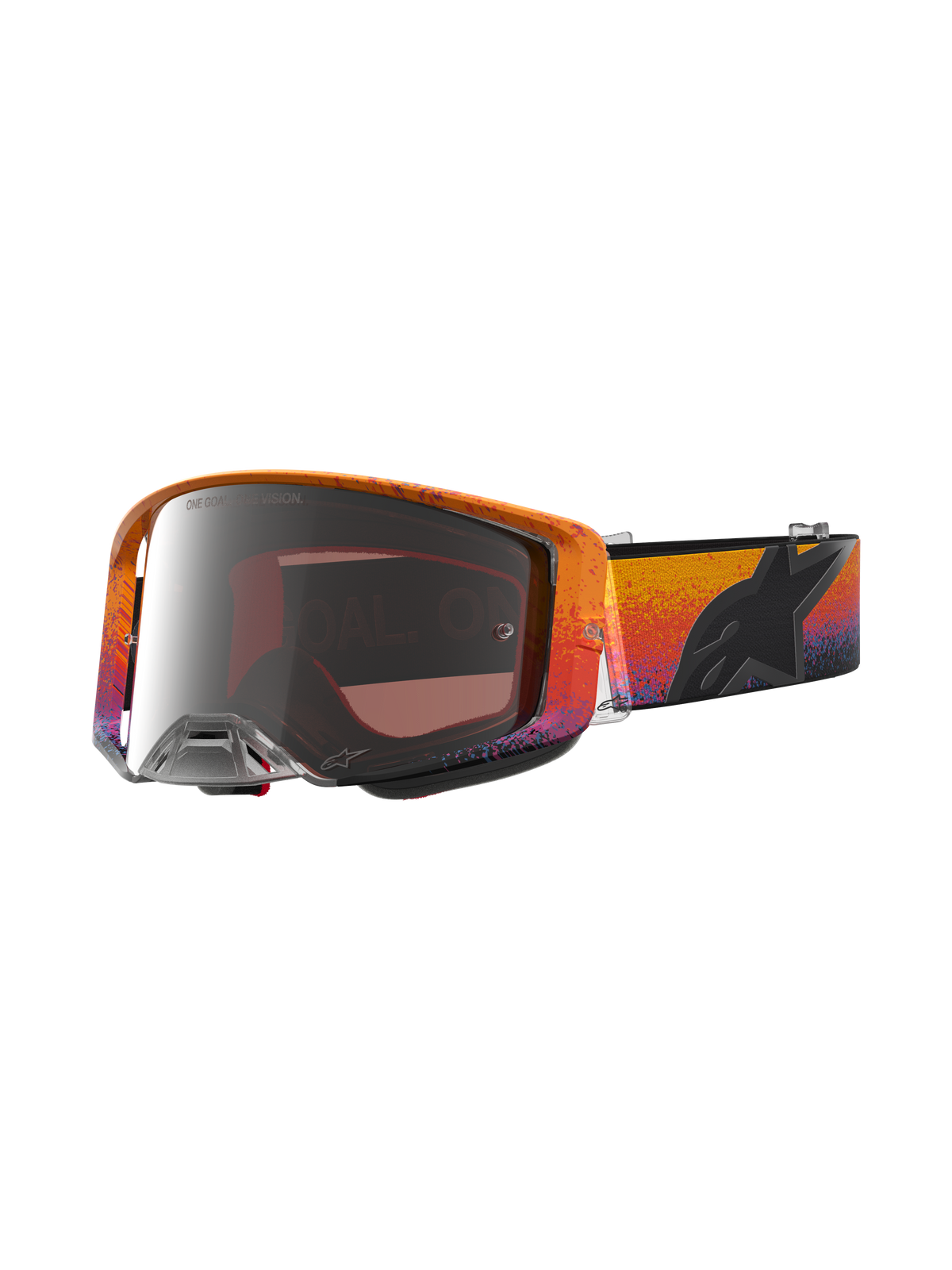Alpinestars Limited Edition Supertech Black Hole Goggles - Fire Red/Black/Mirror Silver