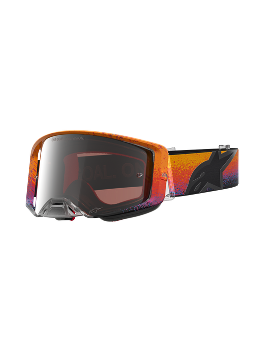 Alpinestars Limited Edition Supertech Black Hole Goggles - Fire Red/Black/Mirror Silver